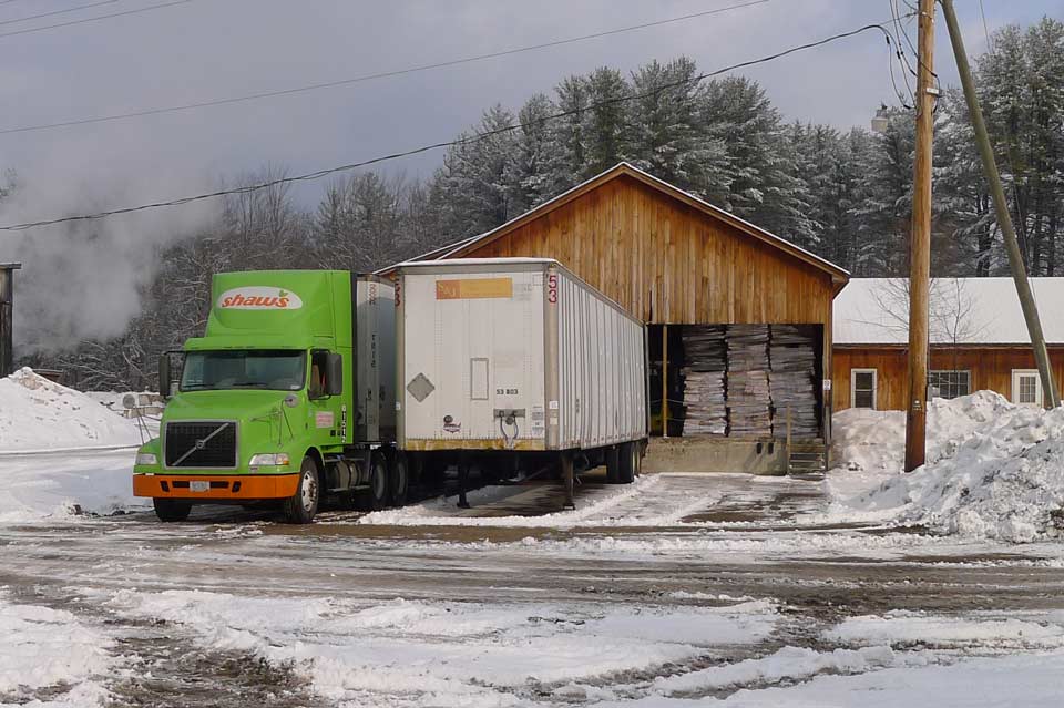 Firewood sold by the truckload